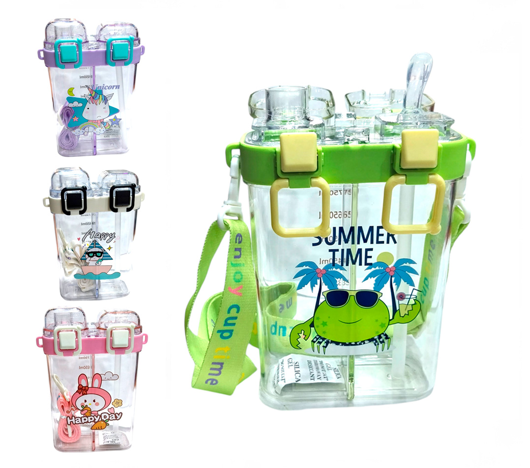 Botella doble compartimiento infantil