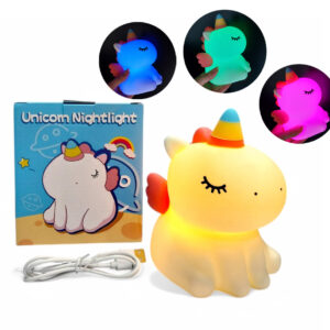 LAMPARA DE SILICONA UNICORNIO RGB 92X131.5X139CM