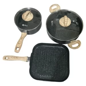 BATERIA DE COCINA 5pcs NEGRA