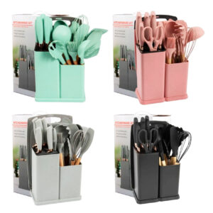 SET UTENSILLOS 19 piezas + TABLA DE PICAR