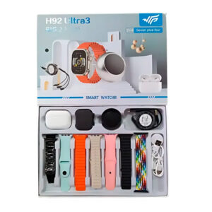 Smartwatch Klack H92 Ultra3 Bluetooth + 7 correas + auriculares + mini altavoz + extras