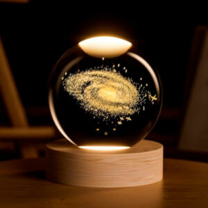 Adorno esfera cristal 3D de 10cm