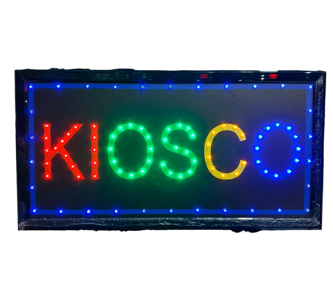 CARTEL KIOSCO MULTICOLOR DISEÑO NUEVO