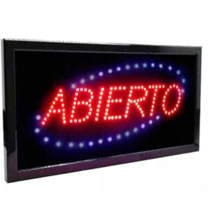 Cartel abierto led