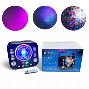 LUZ DISCO 6 EN 1 C/CONTROL AUDIORITMICA