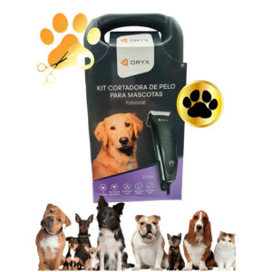 CORTAPELO DE MASCOTA c/ ESTUCHE Y ACCESORIOS ORYX