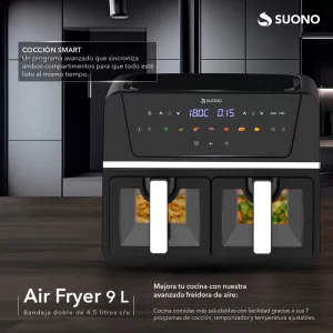 FREIDORA DE AIRE "SUONO" 9L NEGRO