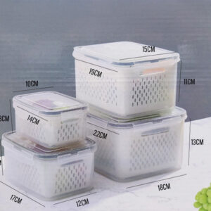 SET X4 ORGANIZADORES HELADERA APILABLES