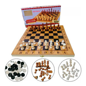 JUEGO 3 EN 1 AJEDREZ/DAMAS/BACKGAMMON