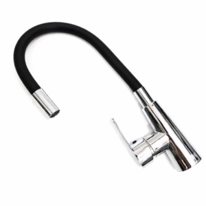 Canilla monocomando flexible engomada