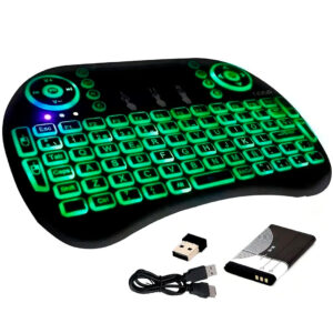 MINI TECLADO INALAMBRICO PARA TV c/ MOUSE TACTIL