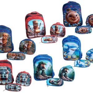 Set Mochila Nene 16 Pulgadas Con Lunchera y Cartuchera 3D