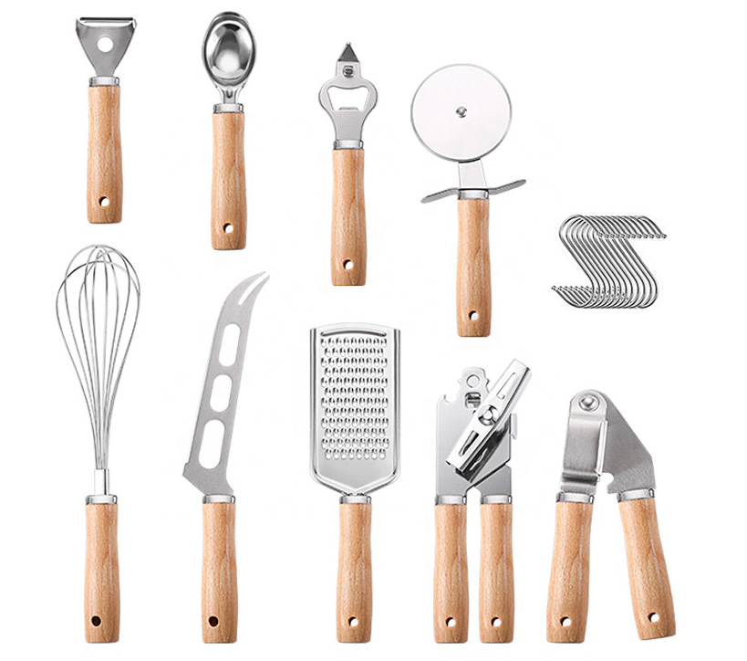 UTENSILLOS DE COCINA DE ACERO x 9 PIEZAS - Imagen 2