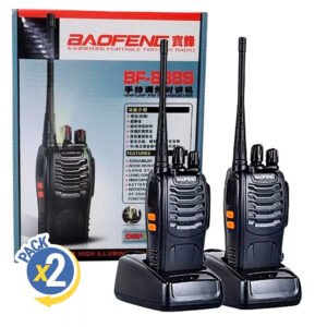 WALKIE TALKIE DOBLE C/ BATERIA Y BASE CARGADORA