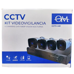 KIT x4 CAMARA DE SEGURIDAD "OM"