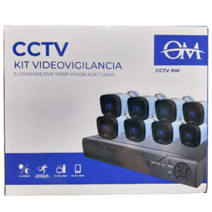 KIT x8 CAMARA DE SEGURIDAD "OM"