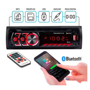 AUTO ESTEREO FIJO BT MICRO SD MP3 RADIO FM