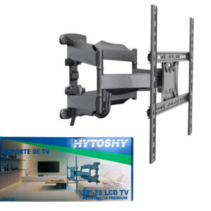 SOPORTE MOVIL 32-75" 36.5kg DOBLE BRAZO VASCULANTE