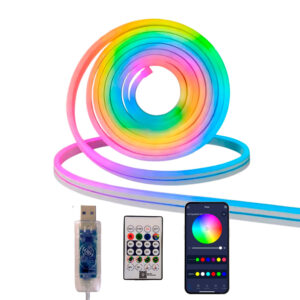 TIRA NEON RGB 5M c/ APP Y USB