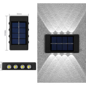 APLIQUE SOLAR 8 LED x 2
