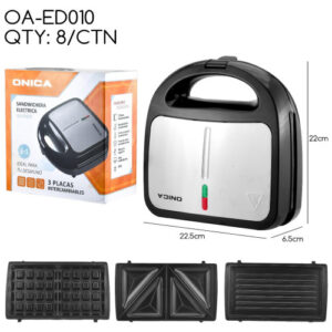 SANDWICHERA 3 EN 1 ELECTRICA ONICA CON GRILL