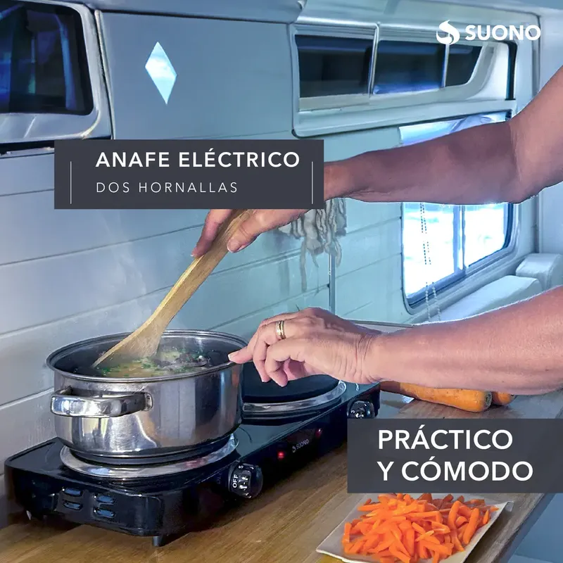 ANAFE ELECTRICO DOBLE "SUONO" - Imagen 3