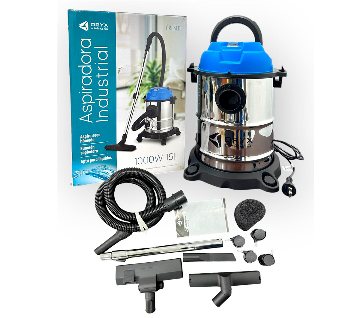 ASPIRADORA INDUSTRIAL 15L 1000W