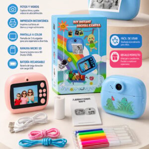 CAMARA IMPRESORA INFANTIL CON ACCESORIOS