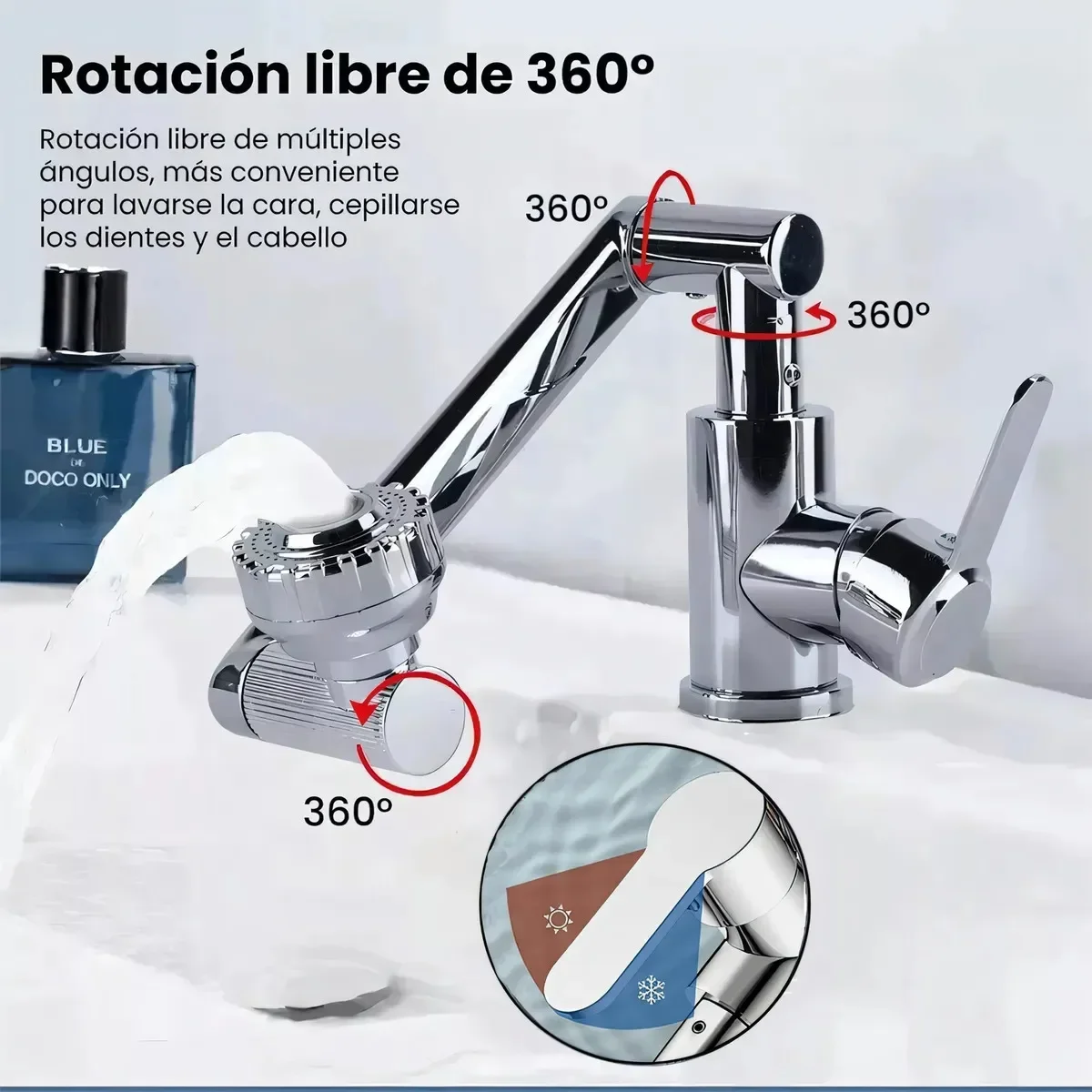 Canilla/griferia monocomando 360 grados